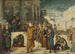 De Christus en de overspelige vrouw - Atelier van Jacopo Tintoretto — weergave van het kunstwerk