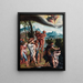 Het doopsel van Christus - Atelier van Jan van Scorel — ingelijst kunstwerk aan de muur