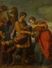 Rebecca en Eliezer bij de put - Atelier van Ottavio Vannini — weergave van het kunstwerk