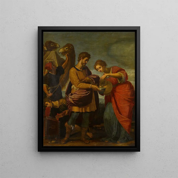 Workshop of Ottavio Vannini - Rebecca and Eliezer at the Well.webp