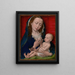 van het Madonna en Kind - Atelier van Rogier van der Weyden — ingelijst kunstwerk aan de muur