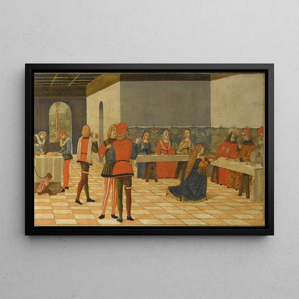 Workshop of the Erri Brothers - Salome Presenting The Head Of St John The Baptist To King Herod.webp