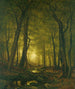 Avond in het bos - Worthington Whittredge — weergave van het kunstwerk