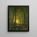 Avond in het bos - Worthington Whittredge — ingelijst kunstwerk aan de muur