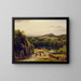 Landschap in de Harz-bergen - Worthington Whittredge — ingelijst kunstwerk aan de muur