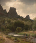 van een zomers pastorale uitzicht in Kallenfels - Worthington Whittredge — weergave van het kunstwerk