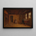 van een zondagmorgen in New England, geschilderd door Eastman Johnson - Worthington Whittredge — ingelijst kunstwerk aan de muur