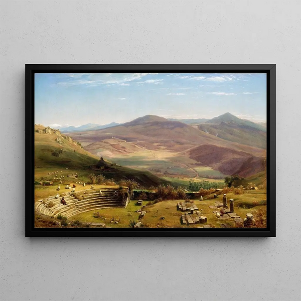 Worthington Whittredge - The Amphitheatre of Tusculum and Albano Mountains Rome.webp