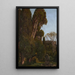Les Cyprès à la Villa d'Este à Tivoli - Worthington Whittredge — framed artwork on a wall