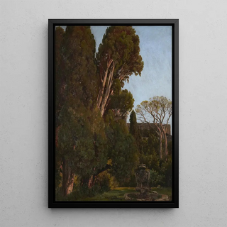 Worthington Whittredge - The Cypresses at the Villa deste at Tivoli.webp