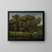 van een schuur aan de rand van een beek in Gelderland - Wouter Johannes van Troostwijk — ingelijst kunstwerk aan de muur