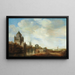 Landschap met de Kleine Houten Poort in Haarlem - Wouter Knijff — ingelijst kunstwerk aan de muur