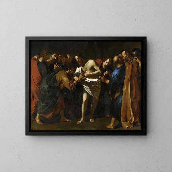 L'incredulité de saint Thomas - Wouter Pietersz Crabeth II — ingelijst kunstwerk aan de muur