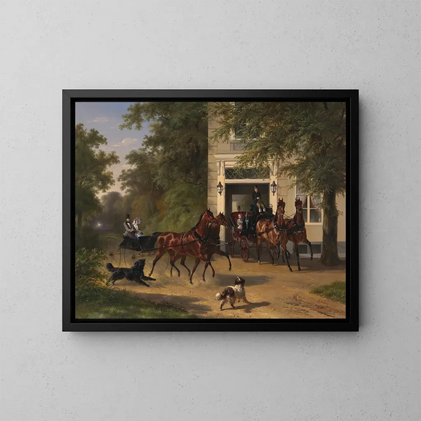August Belmont and Isabel Perry - Wouterus Verschuur — framed artwork on a wall