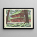 Tempel Zojoji - Yamaguchi Gen — ingelijst kunstwerk aan de muur