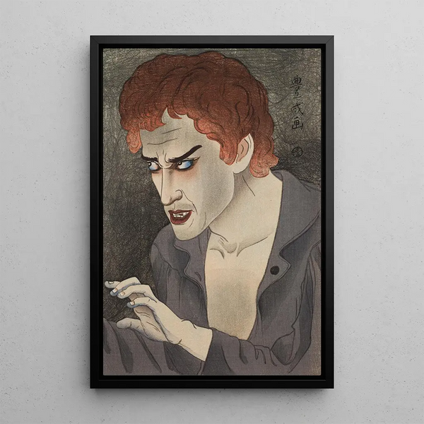 Yamamura Toyonari - Actor Morita Kanya XIII as Jean Valjean from an untitled series known as Flowers of the Theater.webp