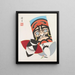 Japanese Folk Toys Painting Kydo Gangu SH Haru Pl20 - Yamashita Hakuba — framed artwork on a wall