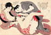 Twee geliefden - Yanagawa Shigenobu — weergave van het kunstwerk