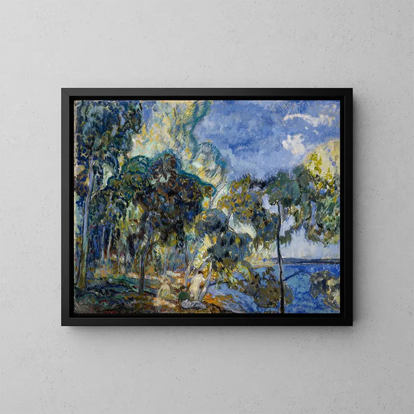 Landschap van Korpilahdi - Yrjö Ollila — ingelijst kunstwerk aan de muur
