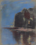 Lac Bleu onder Black Rock - Zolo Palugyay — weergave van het kunstwerk