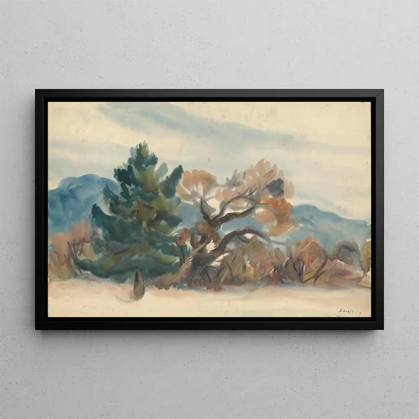 Bosrand in de herfst - Zolo Palugyay — ingelijst kunstwerk aan de muur