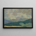 Berglandschap - Zolo Palugyay — ingelijst kunstwerk aan de muur