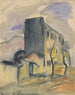 Huisblauw eenzaam - Zolo Palugyay — weergave van het kunstwerk