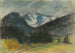 Landschap met Bergen en Sneeuwtoppen - Zolo Palugyay — weergave van het kunstwerk