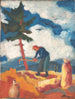Aardappelrooier - Zolo Palugyay — weergave van het kunstwerk