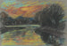 Rivière dans un bosquet de saules sombres - Zolo Palugyay | Reproduction — weergave van het kunstwerk