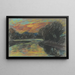 Rivière dans un bosquet de saules sombres - Zolo Palugyay | Reproduction — ingelijst kunstwerk aan de muur