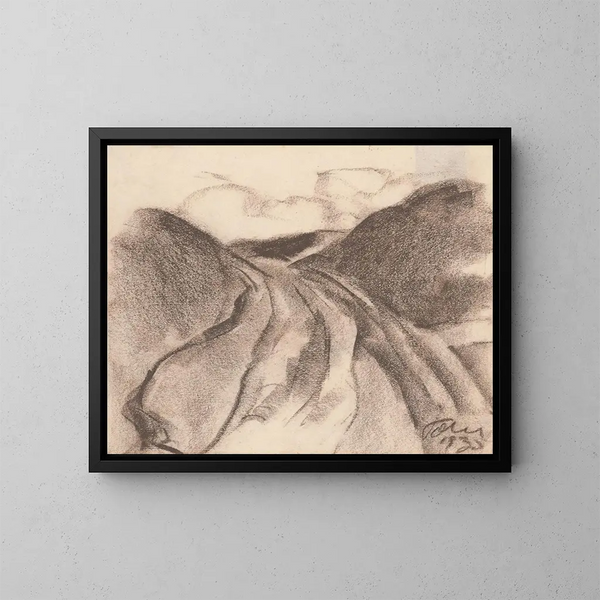 Route - Zolo Palugyay — ingelijst kunstwerk aan de muur