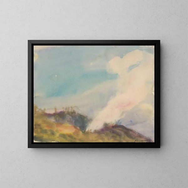 herfstvuur vurig - Zolo Palugyay — ingelijst kunstwerk aan de muur