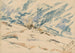 Snowy Mountain Painting - Zolo Palugyay — artwork view
