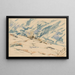 Snowy Mountain Painting - Zolo Palugyay — framed artwork on a wall