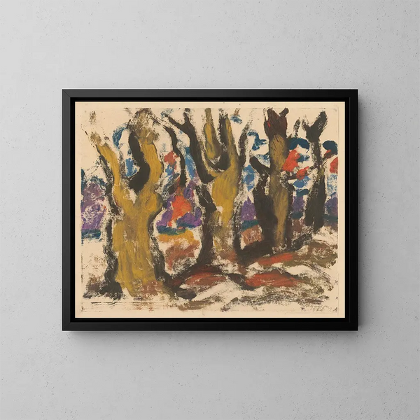 Sterrennacht - Zolo Palugyay — ingelijst kunstwerk aan de muur