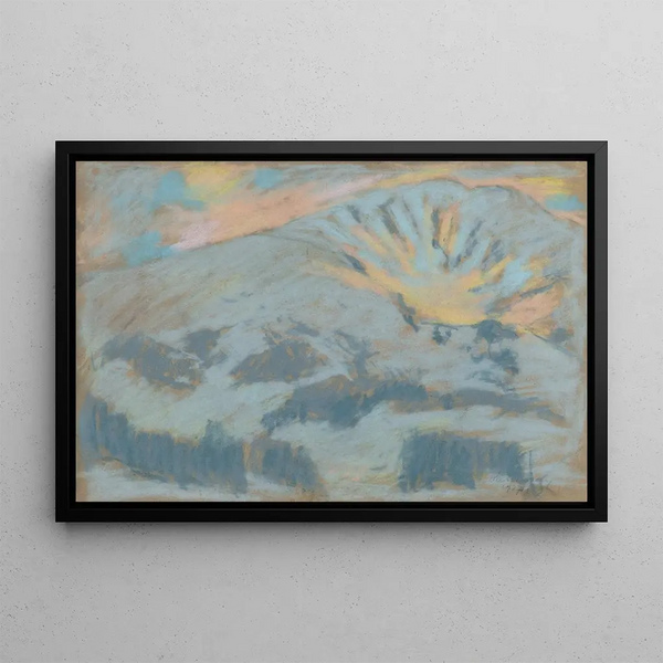 Winter in the High Tatras - Zolo Palugyay — framed artwork on a wall