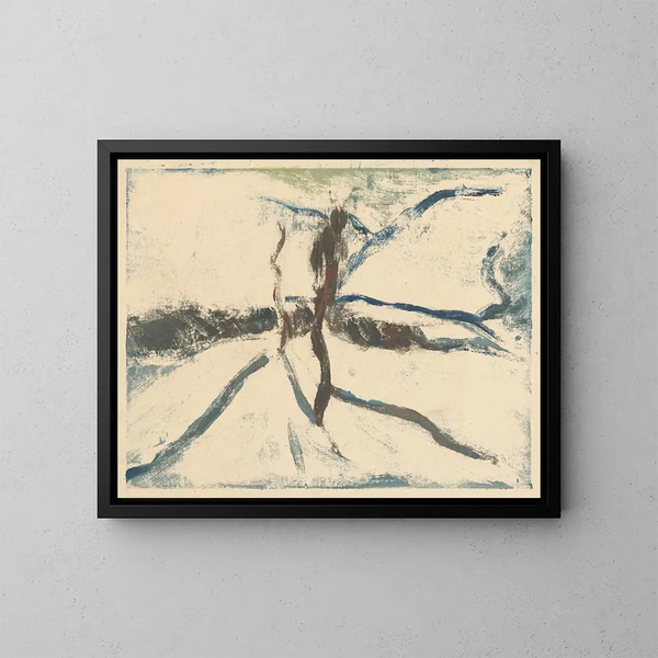 Winter in de bergen - Zolo Palugyay — ingelijst kunstwerk aan de muur