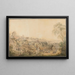 van het uitzicht op Warschau vanaf de tuinen van het Sint-Casimir klooster - Zygmunt Vogel — ingelijst kunstwerk aan de muur