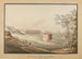 Parc Łazienki, uitzicht met de waterreservoir - Zygmunt Vogel — weergave van het kunstwerk