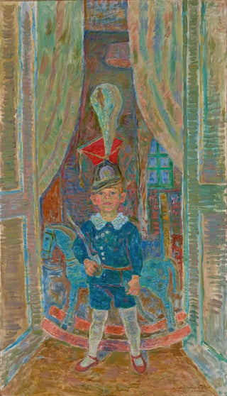 Zygmunt Waliszewski - Portrait of a Boy in the Uhlans Schako.webp