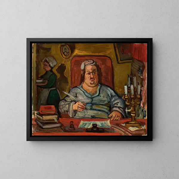 Violet Nude Painting - Zygmunt Waliszewski — framed artwork on a wall