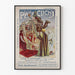 Oude vintage poster Place Clichy Frans en Oosterse tapijten