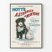 Vintage poster Een vreemdeling in New York met zwart-witte puppy