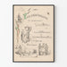 Vintage poster voor huwelijksaankondiging Amsterdam 1890