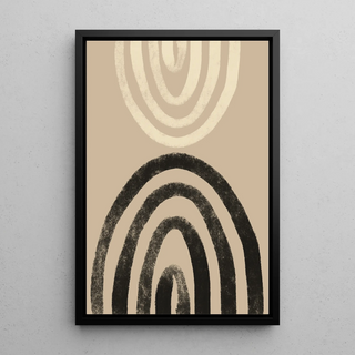 Échos Bohèmes - Minimalistische Abstracte Affiche