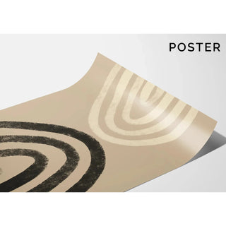 Échos Bohèmes - Minimalistische Abstracte Affiche