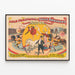 Vintage Circus Poster Adam Forepaugh & Sells Brothers — ingelijst kunstwerk aan de muur