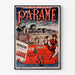Vintage poster Bretagne – Paramé, baai van Saint-Malo, gepresenteerd in een smal lijstje aan een lichte muur.