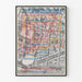 Vintage poster van het Arabisch Wereldinstituut 1981 consultatie architecten
